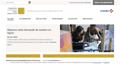 Desktop Screenshot of fondation-vinci.com